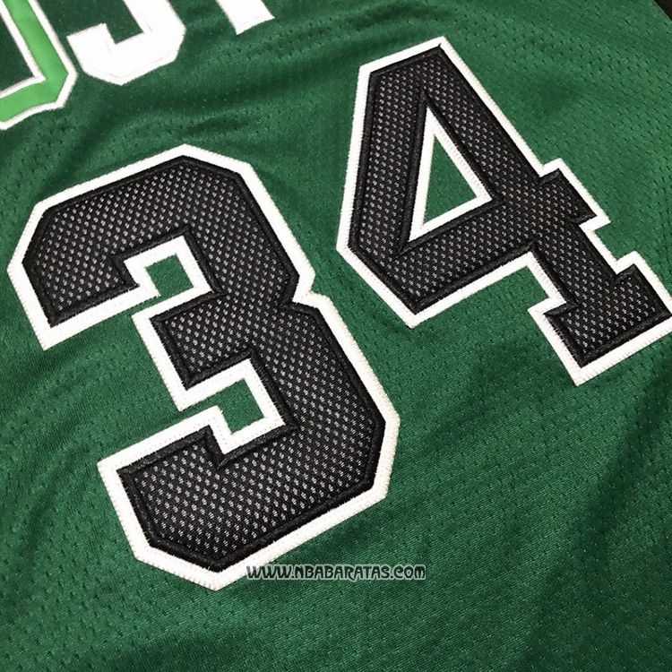 Camiseta Boston Celtics Paul Pierce #34 Hardwood Classics Throwback 2007-08 Verde